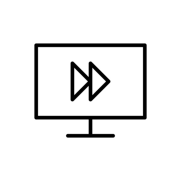 Zeichen-Symbol für Breitbild-TV-Modus — Stockvektor