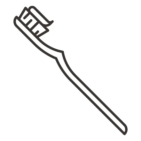 Ícone da escova de dentes ilustração — Vetor de Stock