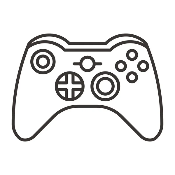 Gamepad aislado de diseño de videojuegos — Vector de stock