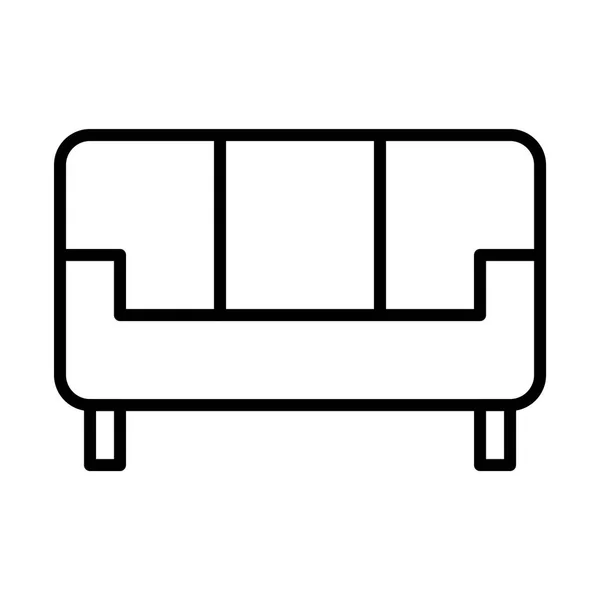 Illustrazione icona divano — Vettoriale Stock