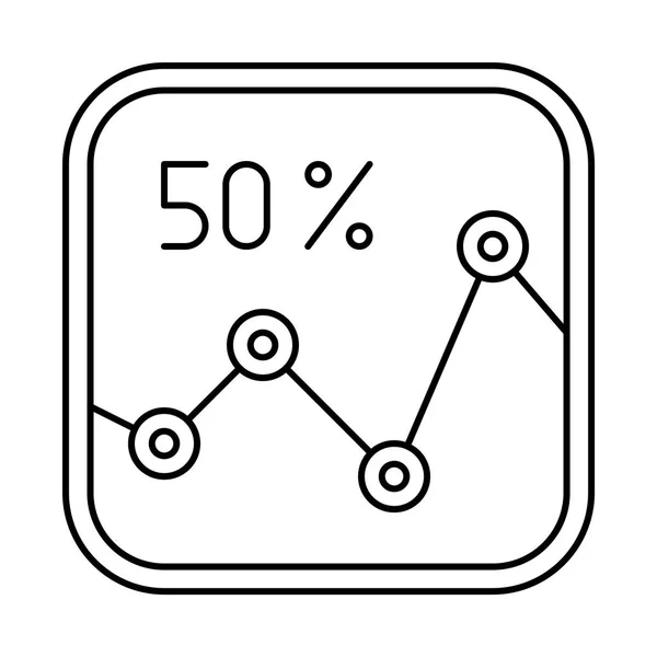 Diagram ikon illustration — Stock vektor