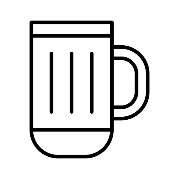 Ilustración de taza de cerveza — Vector de stock