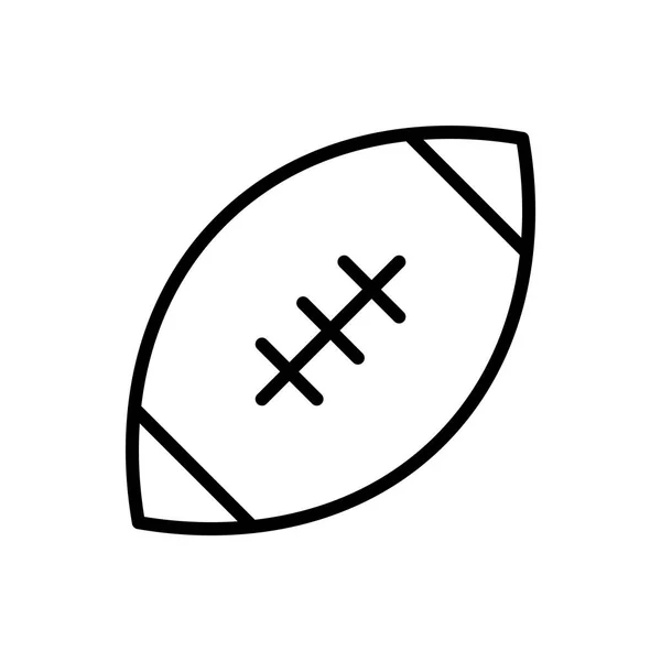 Ilustración del icono de Rugby Ball — Vector de stock