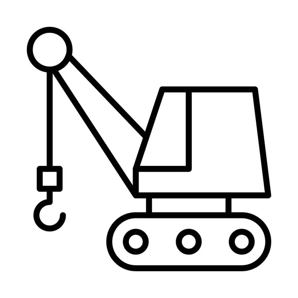 Ilustração ícone bulldozer —  Vetores de Stock