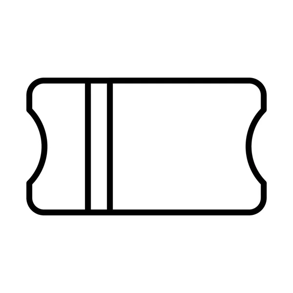 Ticket icono simple — Vector de stock