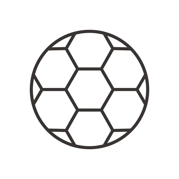 Illustration ballon de football — Image vectorielle