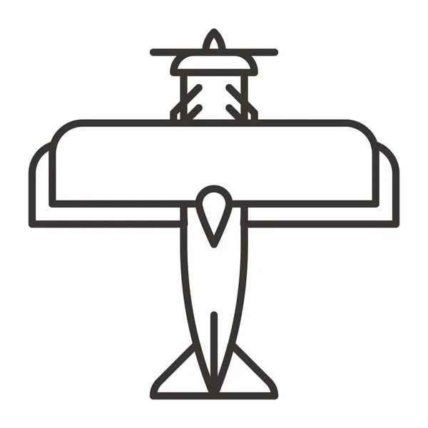 Avion icône simple — Image vectorielle