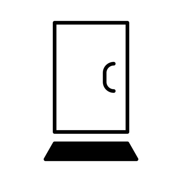 Puerta simple icono — Vector de stock