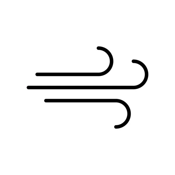 Eenvoudige wind pictogram — Stockvector