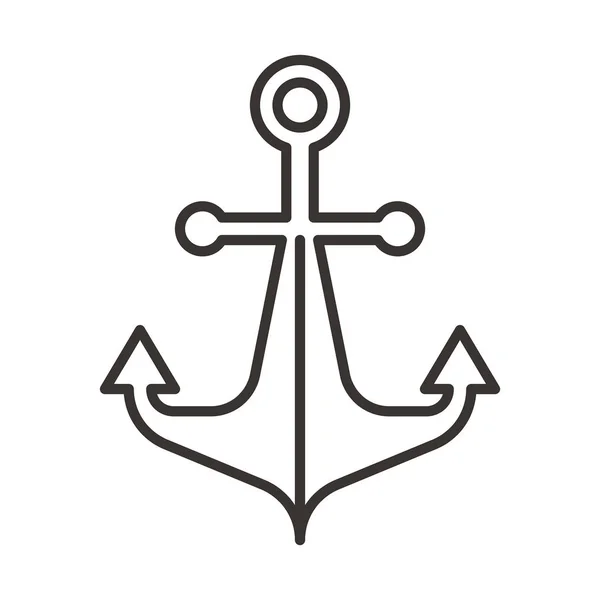 Anchor simple icon — Stock Vector