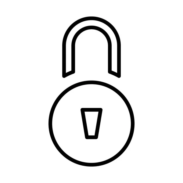 Padlock simple icon — Stock Vector