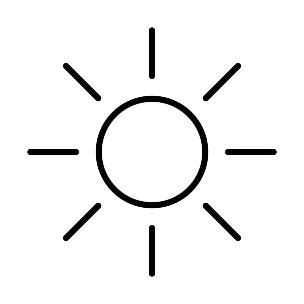 Sonne einfaches Symbol — Stockvektor