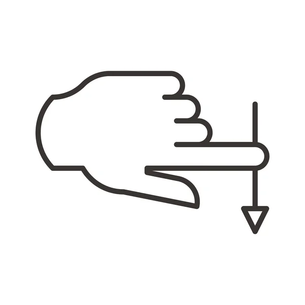 Toca el icono del gesto — Archivo Imágenes Vectoriales