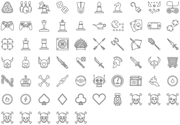 Set van games iconen — Stockvector