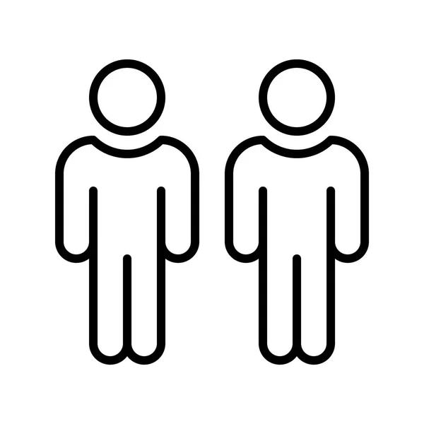 Illustration icône masculine — Image vectorielle