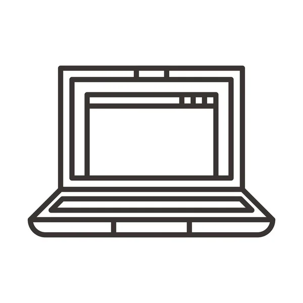 Ilustrasi Ikon Laptop - Stok Vektor