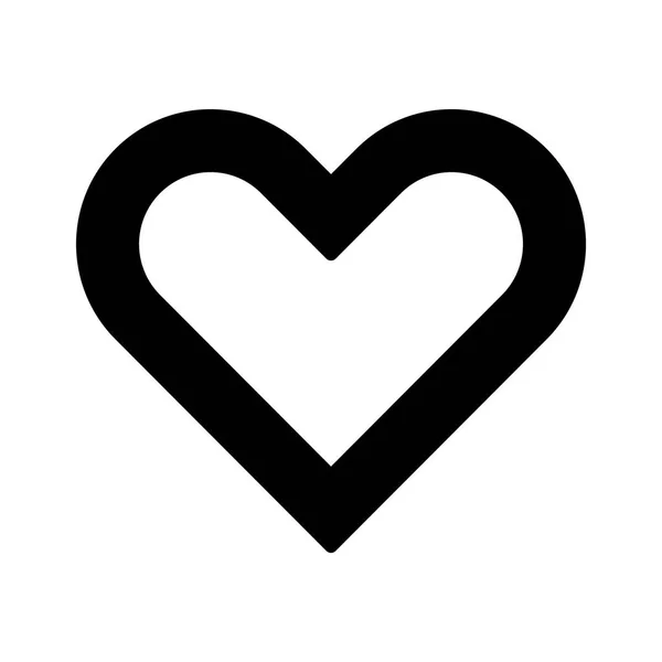 Icône coeur simple — Image vectorielle