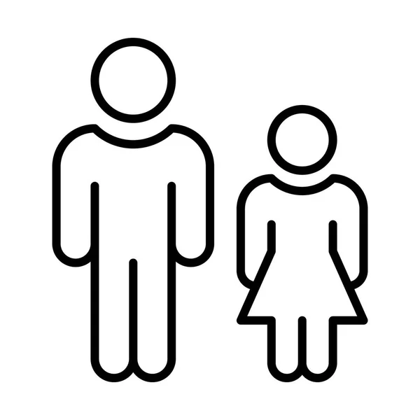 Illustration de design des membres de la famille — Image vectorielle