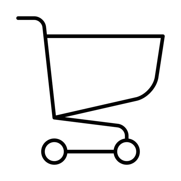 Einkaufswagen-Ikone — Stockvektor