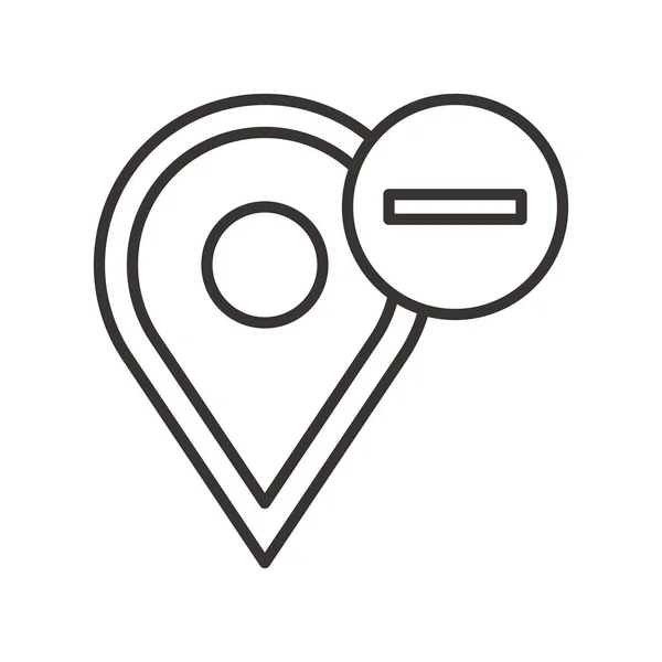 Broche de navigation icône simple — Image vectorielle