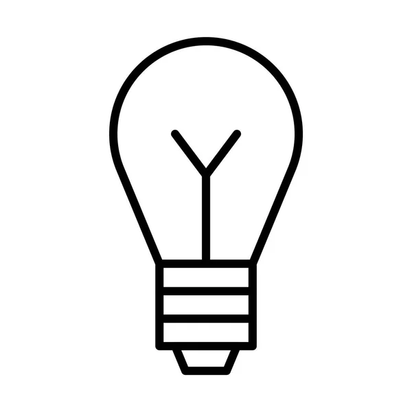 Glödlampa enkel ikon — Stock vektor