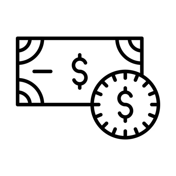 Geld einfaches Symbol — Stockvektor