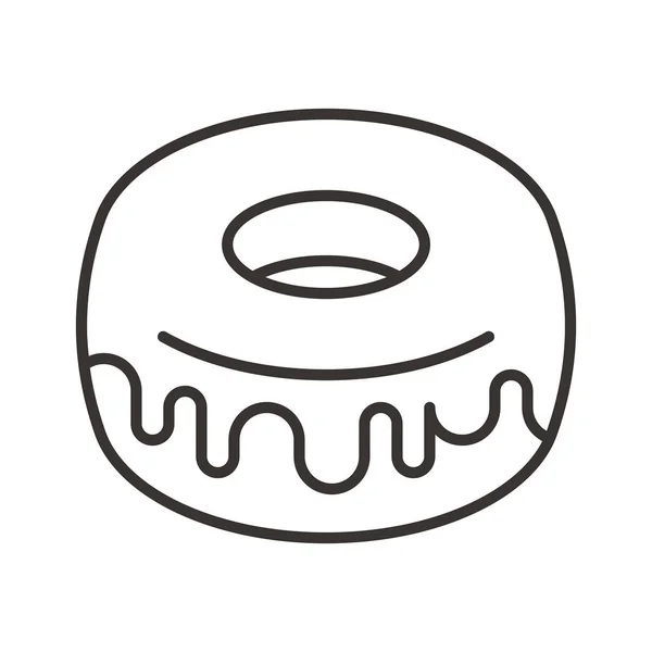 Einfaches Donut-Symbol — Stockvektor