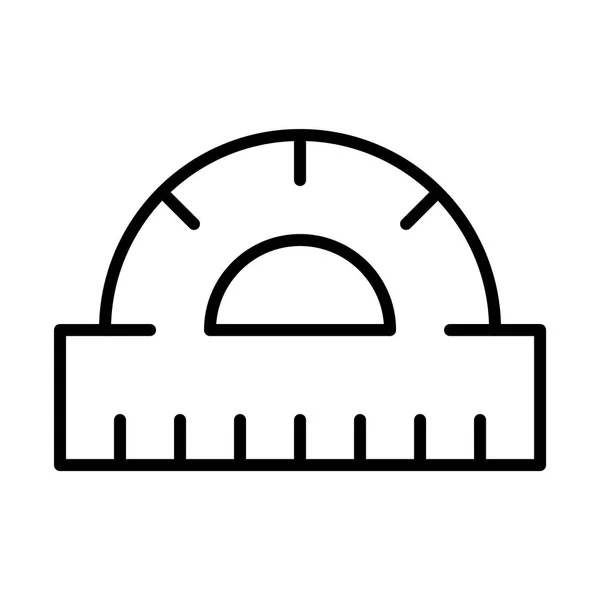 Protractor icono simple — Vector de stock