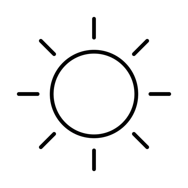 Sonne einfaches Symbol — Stockvektor