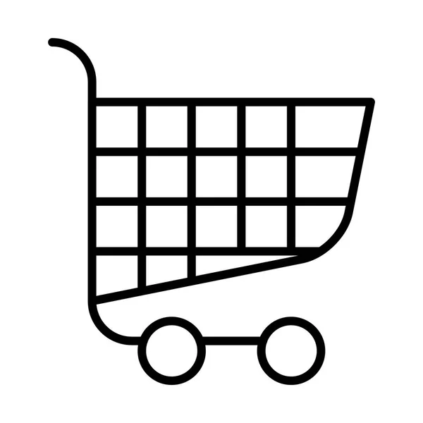 Supermarkt kar pictogram — Stockvector
