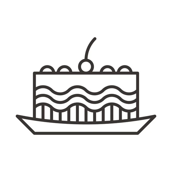 Иконка торта — стоковый вектор