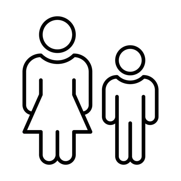 Illustration d'icône de famille — Image vectorielle