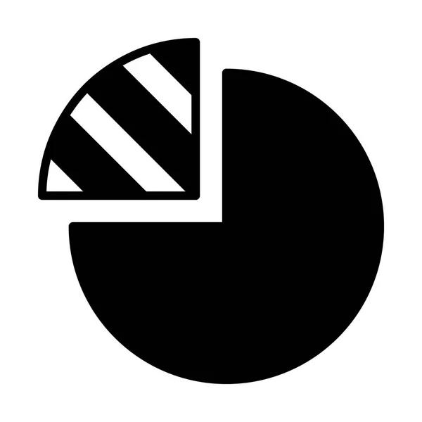 Tortendiagramm einfaches Symbol — Stockvektor