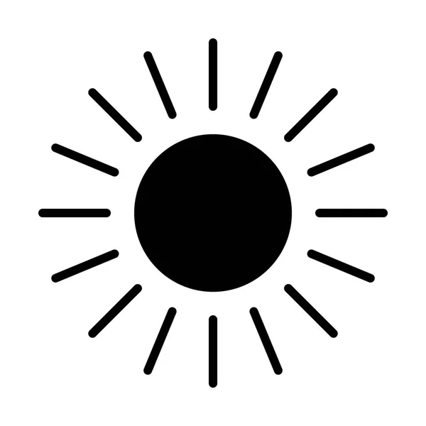 Sonne einfaches Symbol — Stockvektor