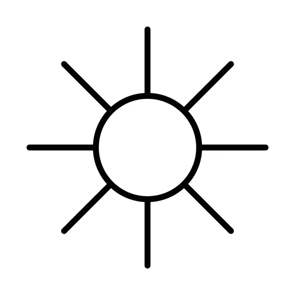 Güneş basit simgesi — Stok Vektör