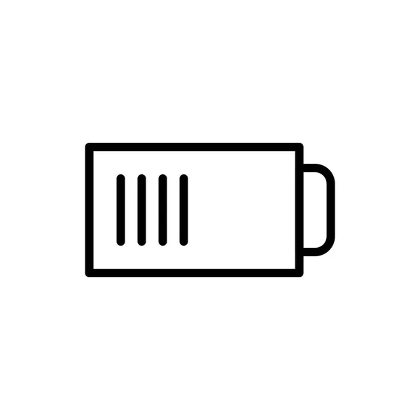 Batterij pictogram illustratie — Stockvector