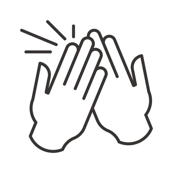 High Five Icon Illustration — Stockvektor