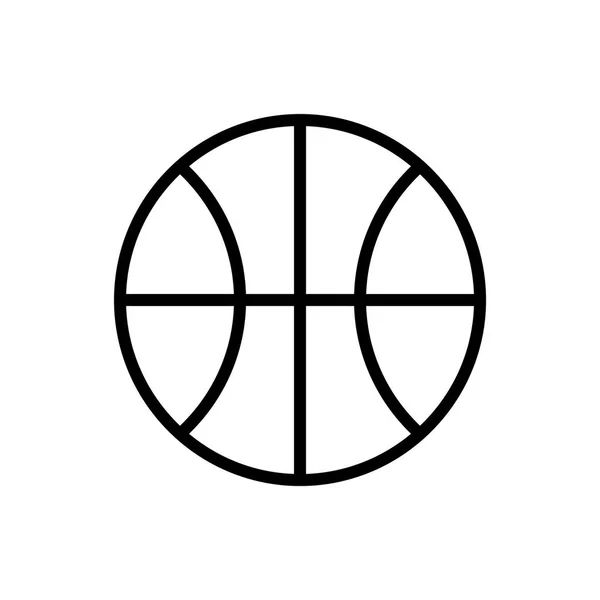 Bola de basquete ícone ilustração — Vetor de Stock