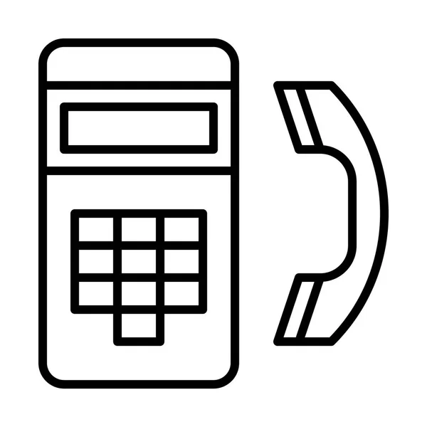 Egyszerű telefon ikon — Stock Vector