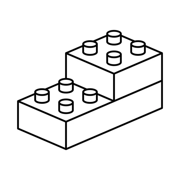 Construtor blocos ícone — Vetor de Stock