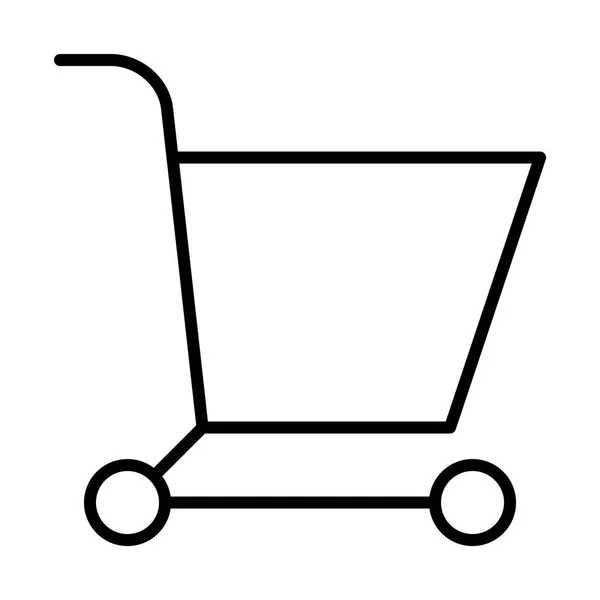 超级市场购物车图标 — 图库矢量图片
