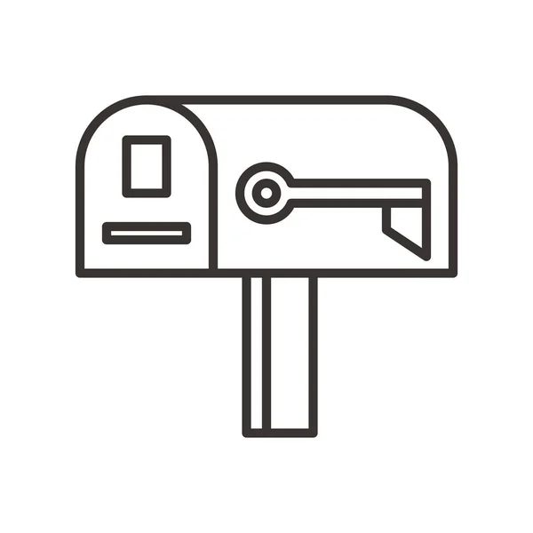 Ilustrasi ikon mailbox - Stok Vektor