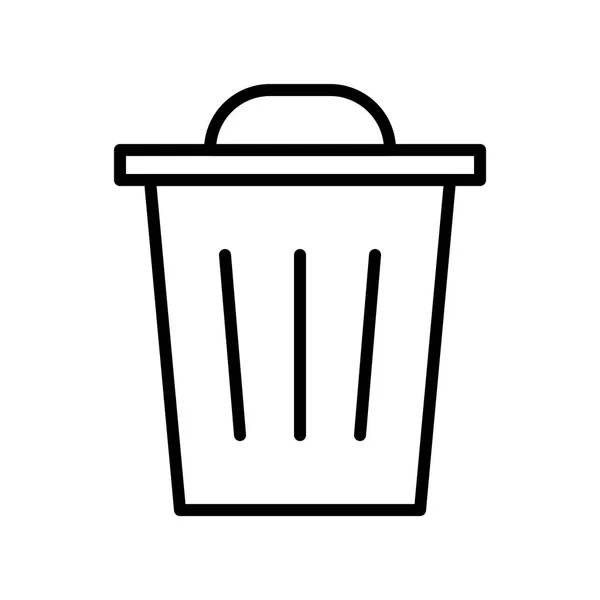 Trash bin icon — Stock Vector