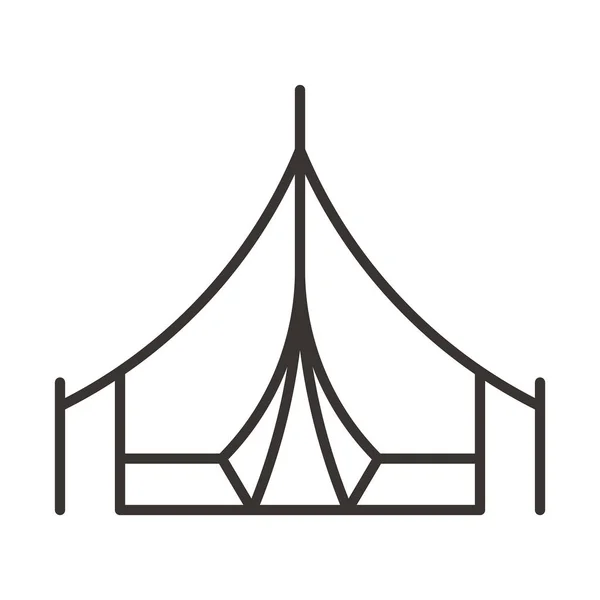 Kamp çadırı simgesi — Stok Vektör