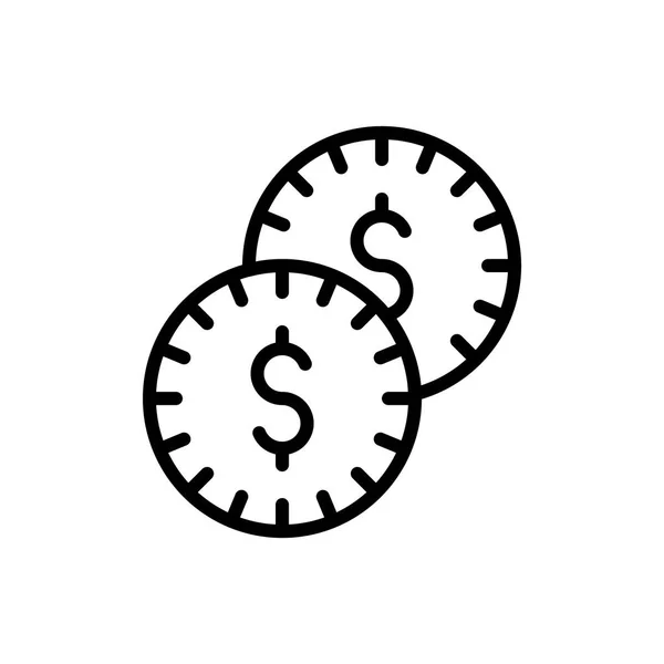 Mynt ikon illustration — Stock vektor