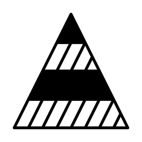 Graph pyramid ikon illustration — Stock vektor