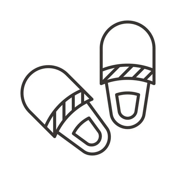 Home slippers icon — Stock Vector