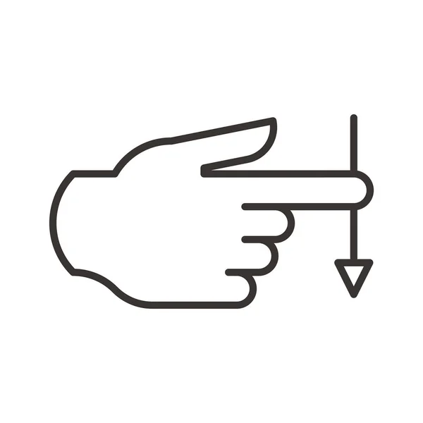 Touch gesture icon — Stock Vector