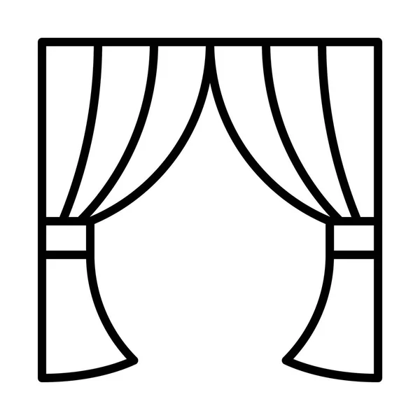 Perdeleri simge tasarlamak ile dekorasyon