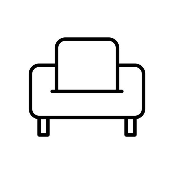 Sofa-Ikone — Stockvektor